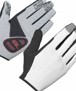 Outlet Gripgrab Shark Padded Full Finger Glove White
