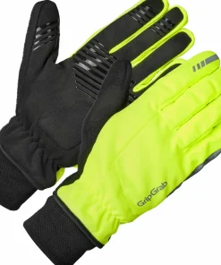 Outlet Gripgrab Windster 2 Windproof Winter Gloves Yellow Hi-Vis