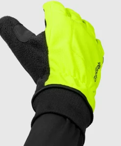 Outlet Gripgrab Windster 2 Windproof Winter Gloves Yellow Hi-Vis