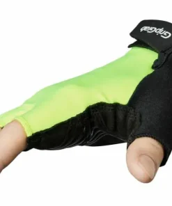 Sale Gripgrab Women's Ride Padded Short Finger Summer Gloves Yellow Hi-Vis