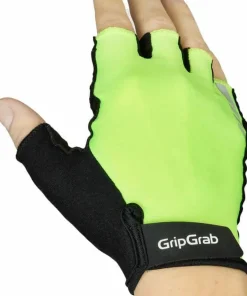 Sale Gripgrab Women's Ride Padded Short Finger Summer Gloves Yellow Hi-Vis