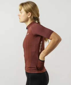 Discount Gripgrab Women's Ride Short Sleeve Jersey Dark Red