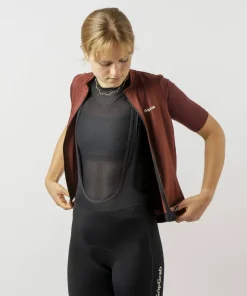 Discount Gripgrab Women's Ride Short Sleeve Jersey Dark Red