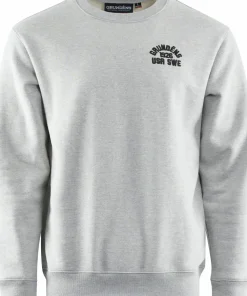 Sale Grundéns Men's 1926 Crew Sweatshirt Lightgrey