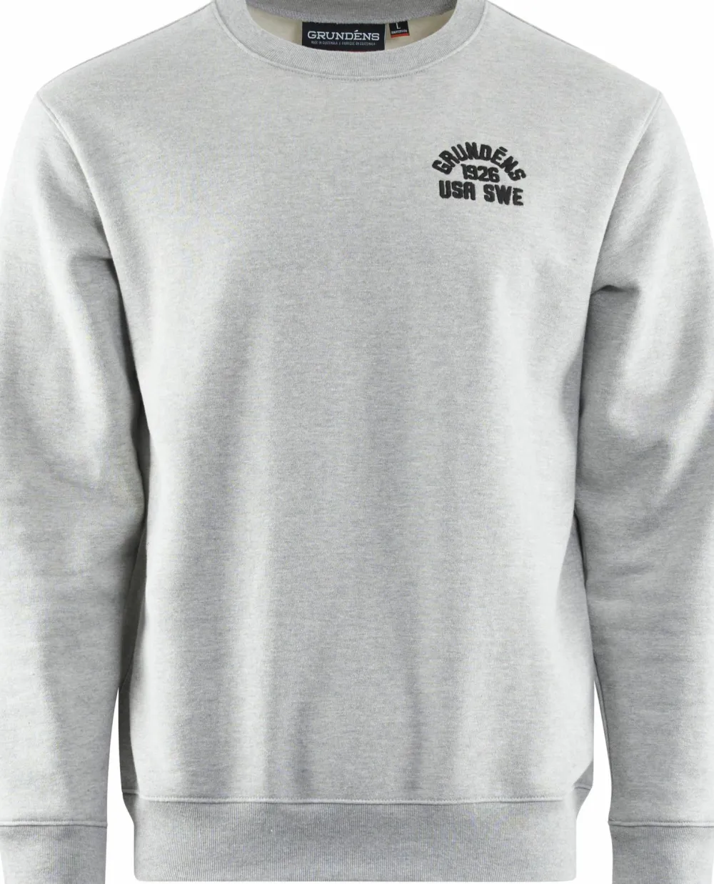 Sale Grundéns Men's 1926 Crew Sweatshirt Lightgrey