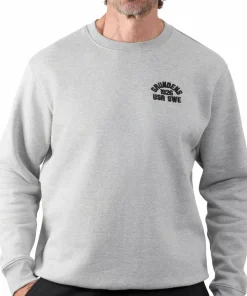 Sale Grundéns Men's 1926 Crew Sweatshirt Lightgrey
