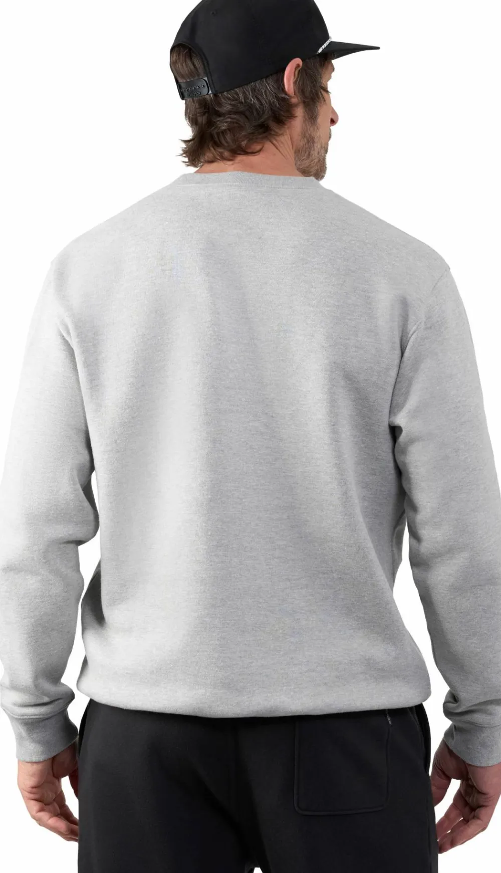 Sale Grundéns Men's 1926 Crew Sweatshirt Lightgrey