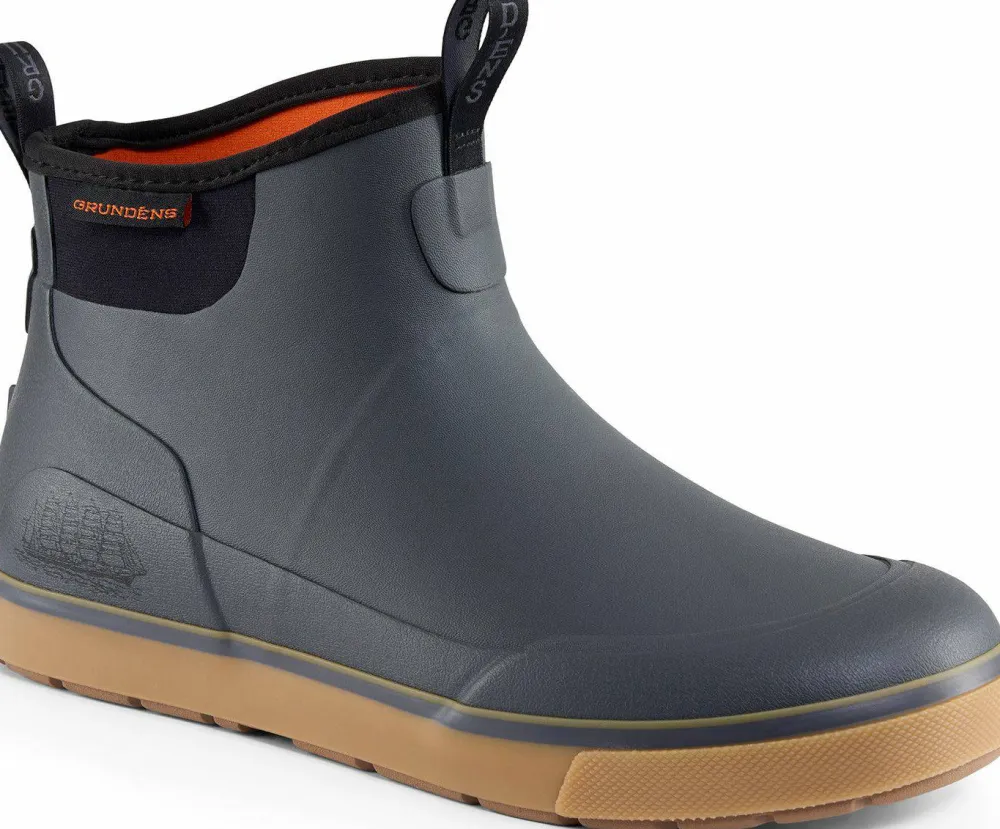 Online Grundéns Men's Deck Boss Ankle Boot Grey/Black