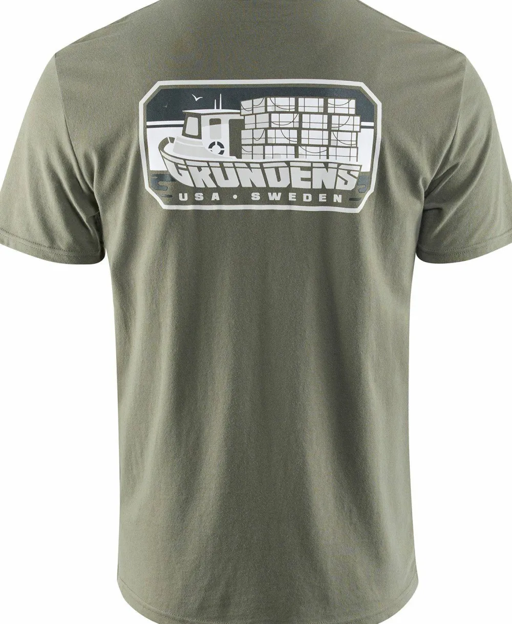 Grundéns Men's Trapper Ss T-Shirt Green