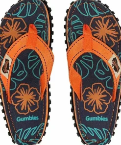 Sale Gumbies Unisex Islander Orange Hibiscus