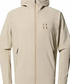 Online Haglöfs Men's Rosson Softshell Hood Chalk Beige