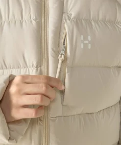 Outlet Haglöfs Women's Rosson Down Parka Chalk Beige