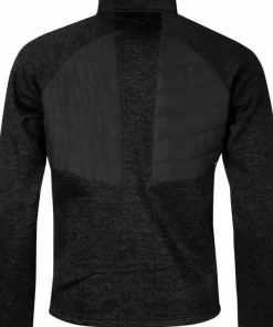 Clearance Halti Men's Streams Hybrid Knit Layer Jacket Black Melange