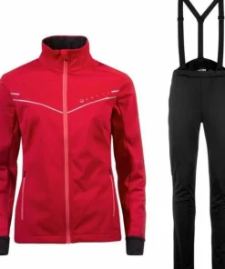 Sale Halti Women's Vire Xct Softshell Set Ski Patrol Red