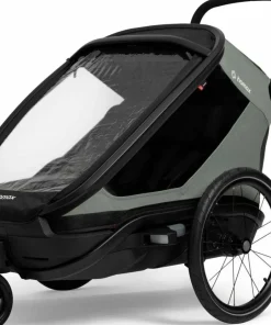 Best Hamax Outback Next Bicycle Trailer Green/Black