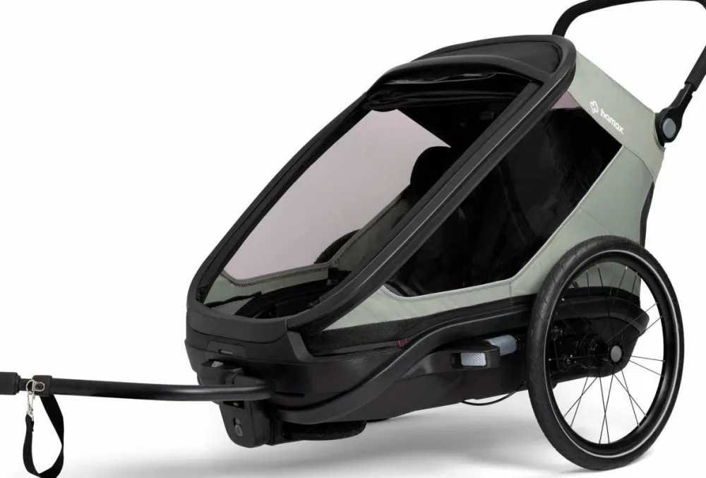 Best Hamax Outback Next Bicycle Trailer Green/Black