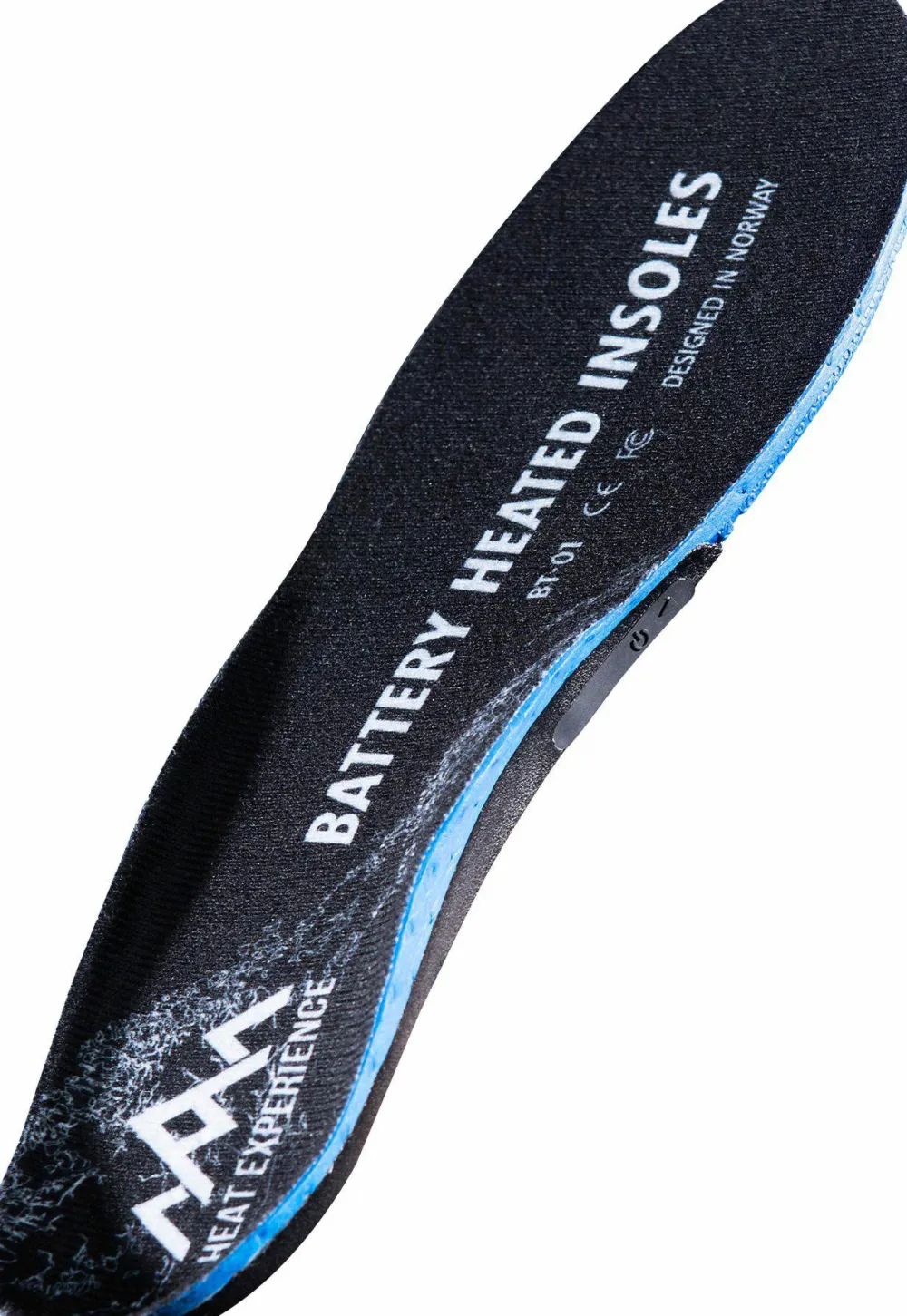 New Heat Experience APP Controlled Heated Insoles Black Blue