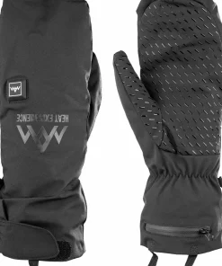 New Heat Experience Heated Everyday Mittens Black
