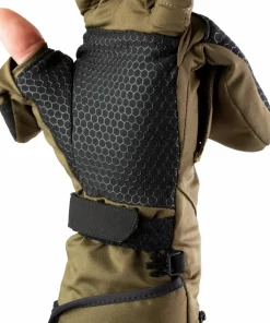 Sale Heat Experience Heated Hunt Pullover Mittens /Black Green