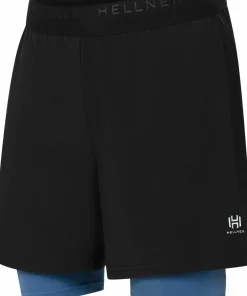 Outlet Hellner Kelva 2-in-1 Shorts Men's Black Beauty/Ensign Blue