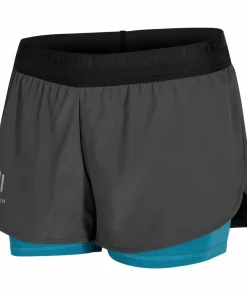 Outlet Hellner Kelva 2-in-1 Shorts Women's Asphalt