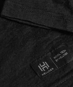 Discount Hellner Men's Wool Tech Base Layer Long Sleeve Black Beauty