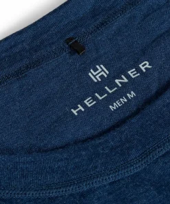 Hot Hellner Men's Wool Warm Base Layer Long Sleeve Dress Blue/Flint Stone