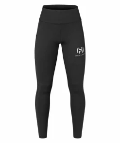 Clearance Hellner Mustavaara Running Tights Women Jet Black