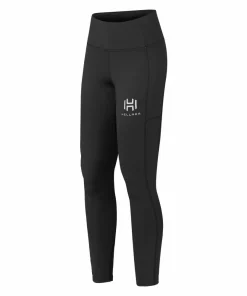 Clearance Hellner Mustavaara Running Tights Women Jet Black