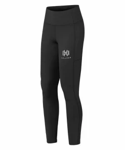 Clearance Hellner Mustavaara Running Tights Women Jet Black