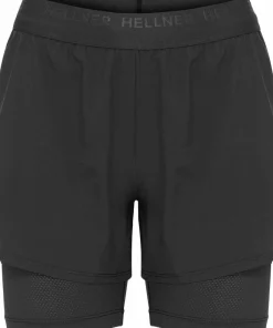 Hellner Women's Kelva 2-In-1 Running Long Tights Black Beauty/Black Beauty