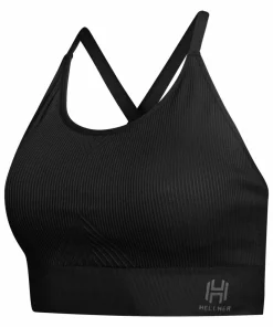 Clearance Hellner Women's Seamless Tech Sport Bra Black Beauty