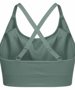 Sale Hellner Women's Seamless Tech Sport Bra Laurel Wreath
