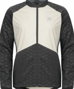 Hot Hellner Women's Sårjås XC Ski Jacket Stormy Weather/Asphalt/Off White Stormyweather/Asphalt/Offw