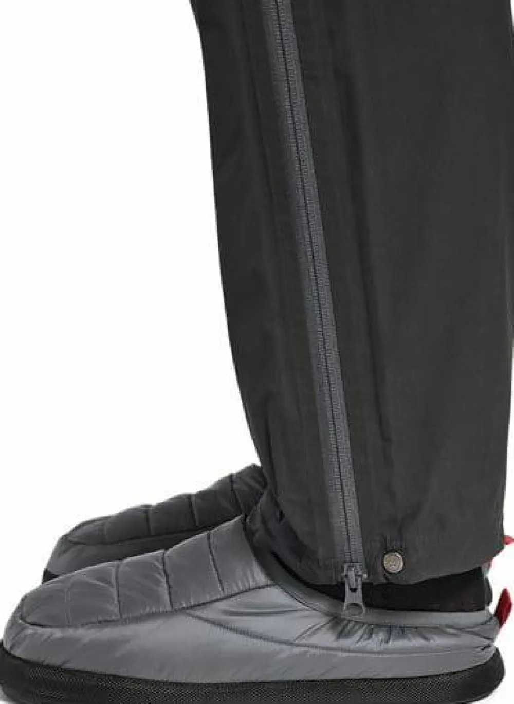 Outlet Helsport Pro Camp Slippers Smoky Grey / Ruby Red
