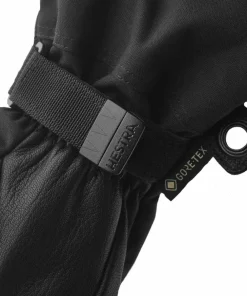 Sale Hestra Army Leather Gore-Tex - 5 Finger Black/Black