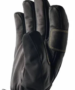 Sale Hestra Army Leather Gore-Tex - 5 Finger Black/Black