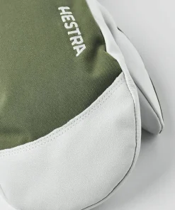Outlet Hestra Army Leather Heli Ski Mitt Olive