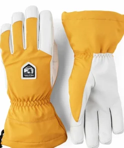 Outlet Hestra Flextron Motion 5-Finger Mustard/Offwhite