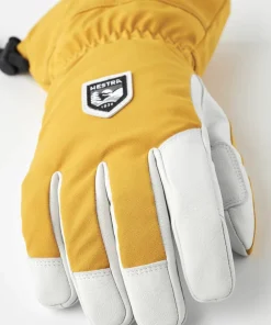 Outlet Hestra Flextron Motion 5-Finger Mustard/Offwhite