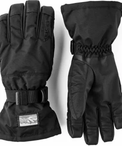 Discount Hestra Gauntlet Sr. - 5 Finger Black/Black