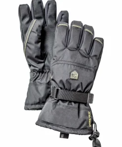 Sale Hestra Juniors' Gore-Tex Gauntlet Black Svart