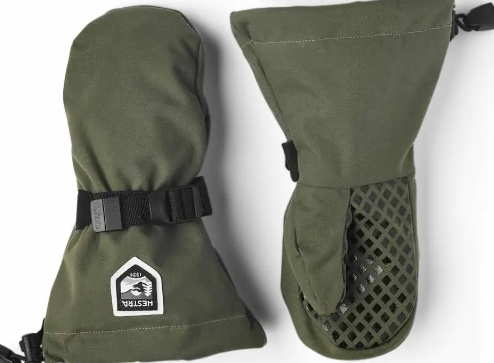 Clearance Hestra Kids' Fjellvotten Mitt Olive