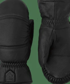 Clearance Hestra Leather Box Mitt Black Svart