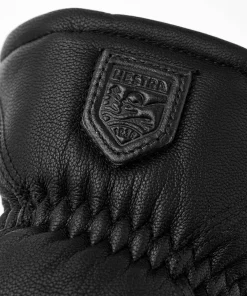 Clearance Hestra Leather Box Mitt Black Svart