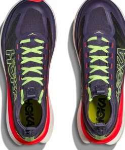 Discount Hoka Men's Tecton X 3 Squid Ink / Neon Flame