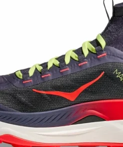 Discount Hoka Men's Tecton X 3 Squid Ink / Neon Flame