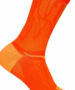 Hot Hoka Unisex Clifton 10 Crew Run Sock Lava