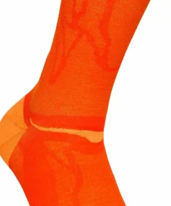 Hot Hoka Unisex Clifton 10 Crew Run Sock Lava