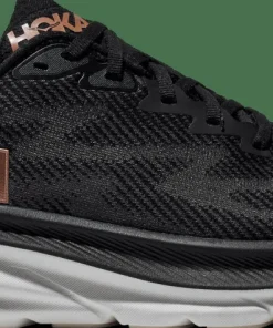 Clearance Hoka Women's Clifton 9 Black/Rose Gold